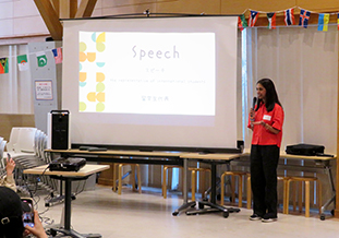 留学生代表のアハメド・イシカさん