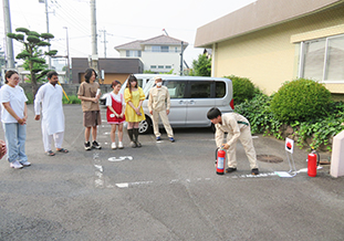 消火器使用説明（国際交流会館）