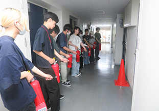 初期消火の様子