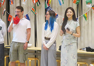 留学生代表の挨拶