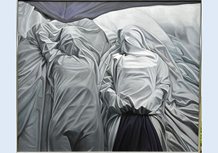 作品名：瞬（またたき）<br />（油彩、1620×1940㎜）