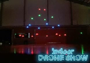 ドローンショーの様子<br />（写真提供：株式会社オーイーシー）