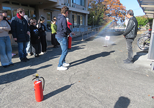 消火器使用訓練